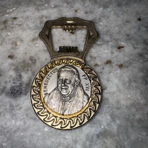 Vatican Pope Benedict XVI Bottle Opener Vatican Memorabilia Collectible Italy